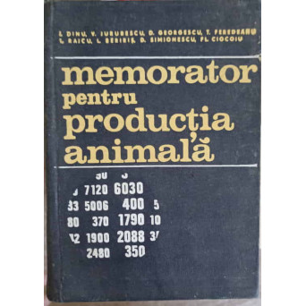 MEMORATOR PENTRU PRODUCTIA ANIMALA