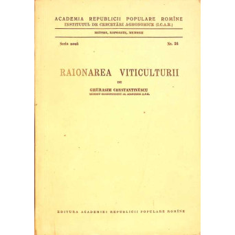 RAIONAREA VITICULTURII VOL. 24