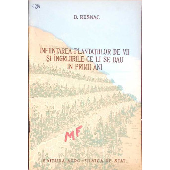 INFIINTAREA PLANTATIILOR DE VII SI INGRIJIRILE CE LI SE DAU IN PRIMII ANI