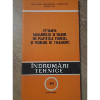 ESTIMAREA DAUNATORILOR SI BOLILOR DIN PLANTATIILE POMICOLE SI PROGRAME DE TRATAMENTE