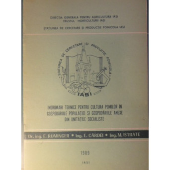 INDRUMARI TEHNICE PENTRU CULTURA POMILOR IN GOSPODARIILE POPULATIEI SI GOSPODARIILE ANEXE