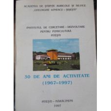 INSTITUTUL DE CERCETARE PENTRU POMICULTURA PITESTI, 30 DE ANI DE ACTIVITATE 1967-1997, PLANSE COLOR