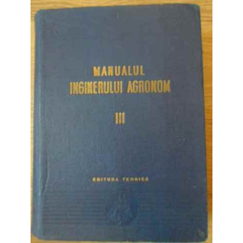 MANUALUL INGINERULUI AGRONOM VOL. III (3) ZOOTEHNIA