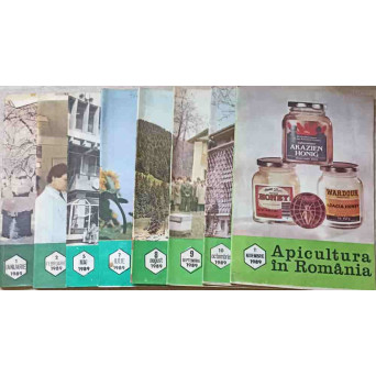REVISTA APICULTURA IN ROMANIA PE ANUL 1989 NR.1, 2, 5, 7, 8, 9, 10, 11