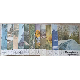 REVISTA APICULTURA IN ROMANIA PE ANUL 1991 NR.1, 2, 3, 4, 5, 6, 7, 9, 10, 11, 12