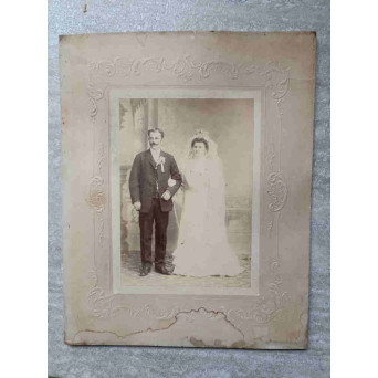 FOTOGRAFIE VECHE PE CARTON CU MIRI. MARGULIES IASSY, CCA 1890
