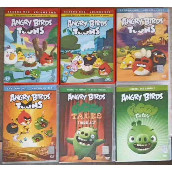 SET 6 DVD-URI, ANGRY BIRDS TOONS & PIGGY