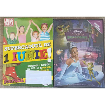 LOT 2 DVD-URI PENTRU COPII: PRINTESA SI BROSCOIUL, CALATORIILE LUI GULLIVER