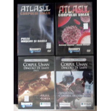 LOT 4 DVD-URI ATLASUL CORPULUI UMAN + CORPUL UMAN DINCOLO DE LIMITE