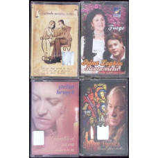 LOT 4 CASETE AUDIO MUZICA ROMANEASCA: STEFAN HRUSCA, IRINA LOGHIN SI FUEGO, MARIA DRAGOMIROIU