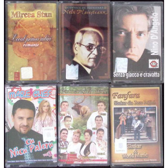 LOT 6 CASETE AUDIO MUZICA DIVERSA