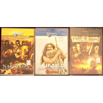 LOT 3 DVD-URI ISTORIE: NAPOLEON, LUMEA NEANDERTHALIENILOR, PIRATII DIN CARAIBE LOT 3 DVD-URI ISTORIE: NAPOLEON, LUMEA NEANDERTHALIENILOR, PIRATII DIN CARAIBE