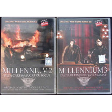 2 DVD-URI FILME: MILLENNIUM 2, MILLENNIUM 3