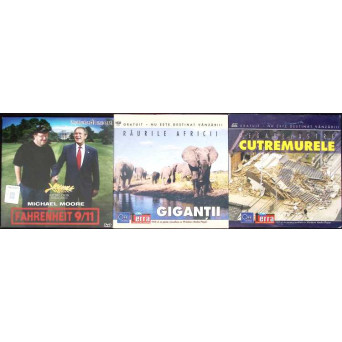 LOT 3 DVD-URI: FAHRENHEIT 9/11 , GIGANTII , CUTREMURELE
