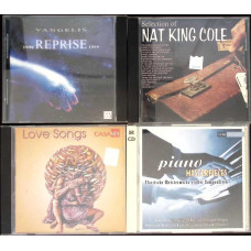 SET 4 CD-URI MUZICA: VANGELIS, SELECTION OF NAT KING COLE, LOVE SONGS, PIANO MASTERPIECES