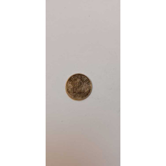 MONEDA ARGINT, ROMANIA 50 BANI, 1873
