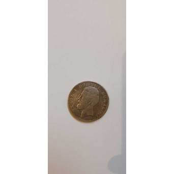 MONEDA ARGINT CAROL I, DOMN AL ROMANIEI, 5 LEI 1880