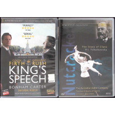 2 DVD-URI FILME: THE KING'S SPEECH = DISCURSUL REGELUI; THE NUTCRACKER THE STORY OF CLARA = SPARGATORUL DE NUCI
