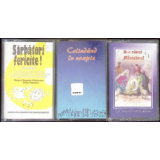 LOT 3 CASETE COLINDE: SARBATORI FERICITE, COLINDAND IN NOAPTE, S-A NASCUT MANTUITORUL LOT 3 CASETE COLINDE: SARBATORI FERICITE, COLINDAND IN NOAPTE, S-A NASCUT MANTUITORUL