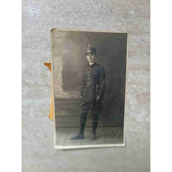 FOTOGRAFIE, PORTRET DE SOLDAT. PERIOADA INTERBELICA. FOTO LUX GRIVITEI 131, BUCURESTI. 47