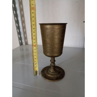 PAHAR VECHI CU PICIOR DIN BRONZ. PRODUS DE COLECTIE, DECOR (INALTIME 16.5 CM)