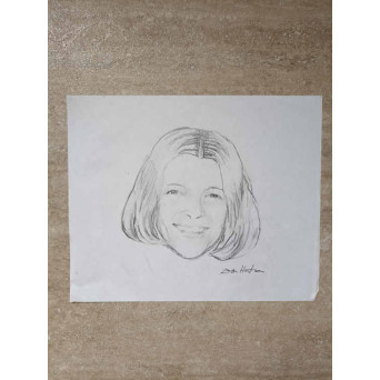 SCHITA DE PORTRET IN CREION - ORIGINALA, SEMNATA!!! DAN HATMANU