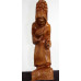 STATUETA DIN LEMN "BATRANA CARAND LEMNE"