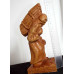 STATUETA DIN LEMN "BATRANA CARAND LEMNE"