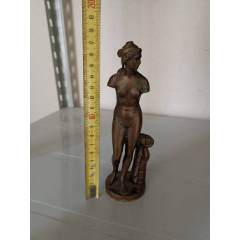 STATUETA VECHE BRONZ - NUD. PRODUS DE COLECTIE, DECOR (INALTIME 17 CM)