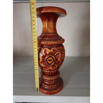 VAZA DIN LEMN SCULPTATA (4). PRODUS DE COLECTIE, DECOR
