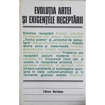 EVOLUTIA ARTEI SI EXIGENTELE RECEPTARII