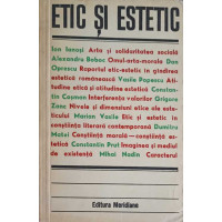 ETIC SI ESTETIC. STUDII DE ESTETICA SI TEORIA ARTEI ETIC SI ESTETIC. STUDII DE ESTETICA SI TEORIA ARTEI