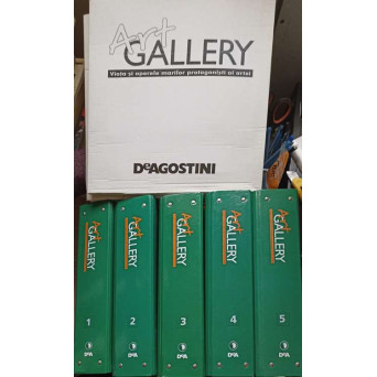 COLECTIA ART GALLERY. 5 BIBLIORAFTURI, NUMERELE 1-65, PLUS 2 MAPE CU REPRODUCERI INTEGRAL COLOR