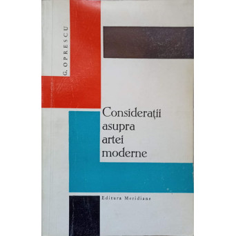 CONSIDERATII ASUPRA ARTEI MODERNE