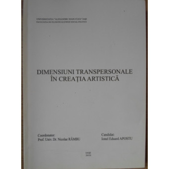 DIMENSIUNI TRANSPERSONALE IN CREATIA ARTISTICA