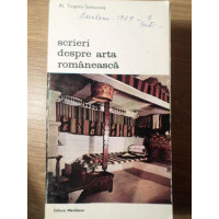 SCRIERI DESPRE ARTA ROMANEASCA SCRIERI DESPRE ARTA ROMANEASCA