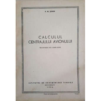 CALCULUL CENTRAJULUI AVIONULUI