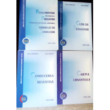 SET 4 CARTI: REGLEMENTARI IN DOMENIUL PREGATIRII PERSOANELOR PENTRU OBTINEREA PERMISULUI DE CONDUCERE