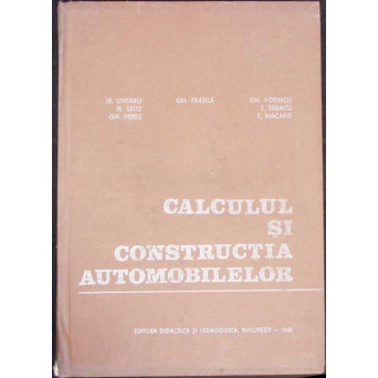CALCULUL SI CONSTRUCTIA AUTOMOBILELOR
