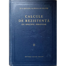 CALCULE DE REZISTENTA CU SPECIFIC FEROVIAR II