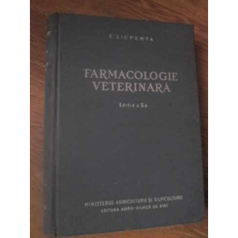 FARMACOLOGIE VETERINARA