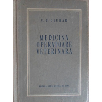 MEDICINA OPERATOARE VETERINARA