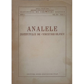 ANALELE INSTITUTULUI DE CERCETARI SILVICE