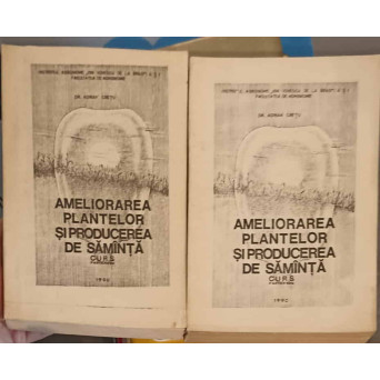AMELIORAREA PLANTELOR SI PRODUCEREA DE SAMANTA. CURS PARTEA 1-2