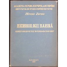 MICROBIOLOGIE MARINA. CERCETARI SOVIETICE IN PERIOADA 1946-1957