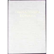 FARMACOPEEA ROMANA. SUPLIMENT 1968 - EDITIA A VIII-A