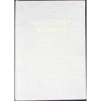 FARMACOPEEA ROMANA. SUPLIMENT 1968 - EDITIA A VIII-A