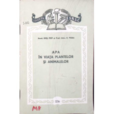 APA IN VIATA PLANTELOR SI ANIMALELOR