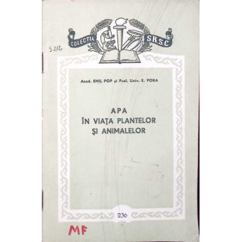 APA IN VIATA PLANTELOR SI ANIMALELOR