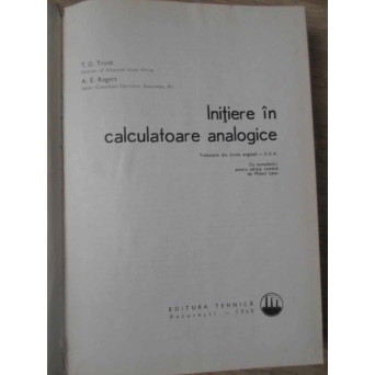 INITIERE IN CALCULATOARE ANALOGICE